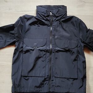 Figs Black Medical Scrub Jacket
